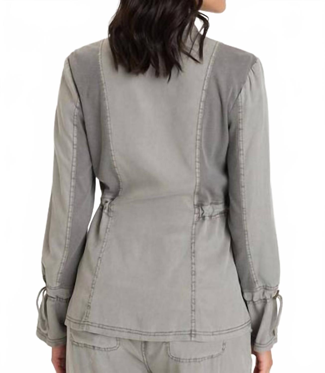 Hall Twill Jacket In Magnetic Grey Pigment