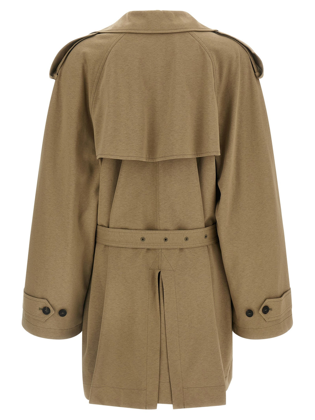 Balenciaga Women Cotton Trench Coat