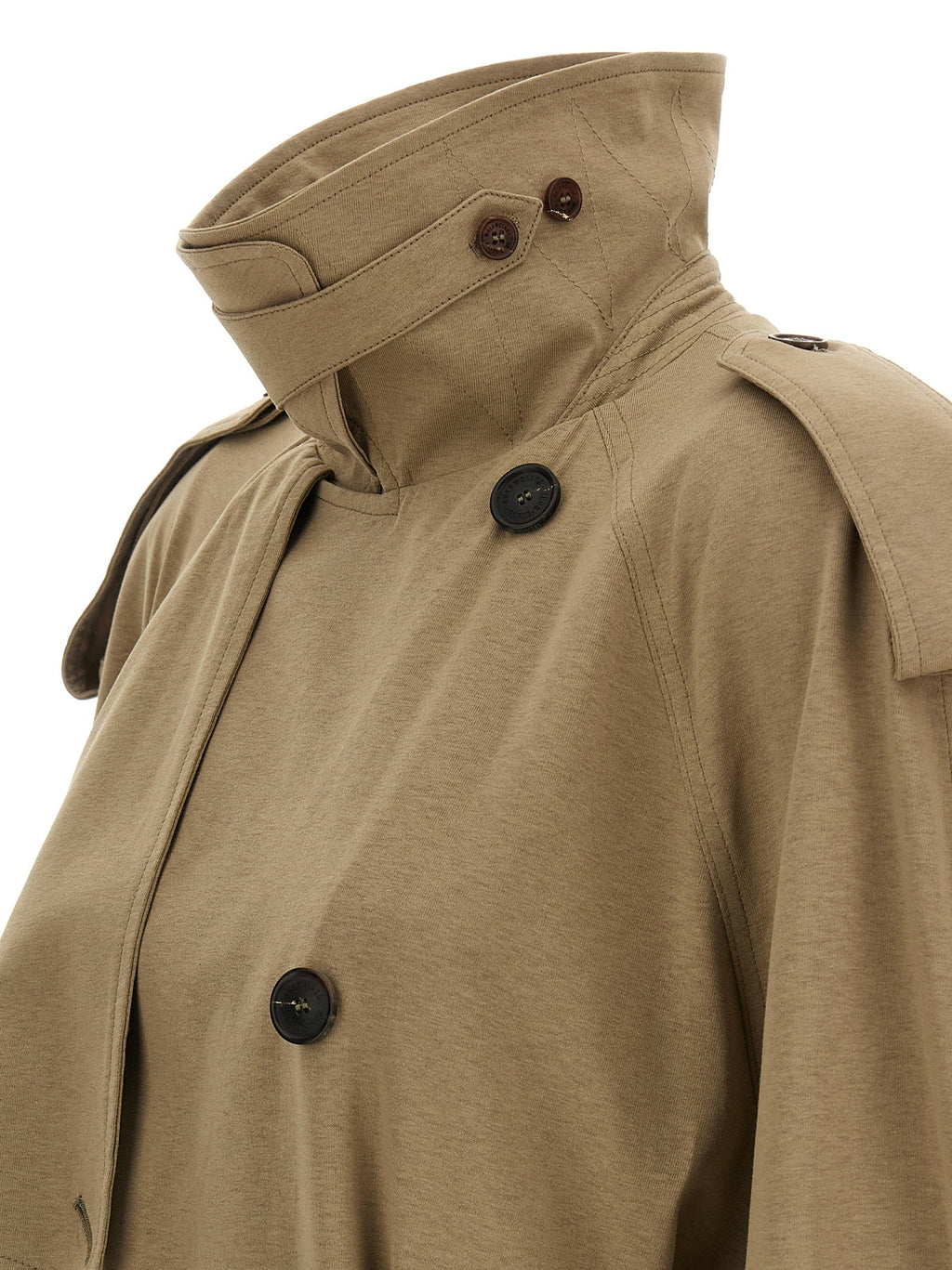 Balenciaga Women Cotton Trench Coat