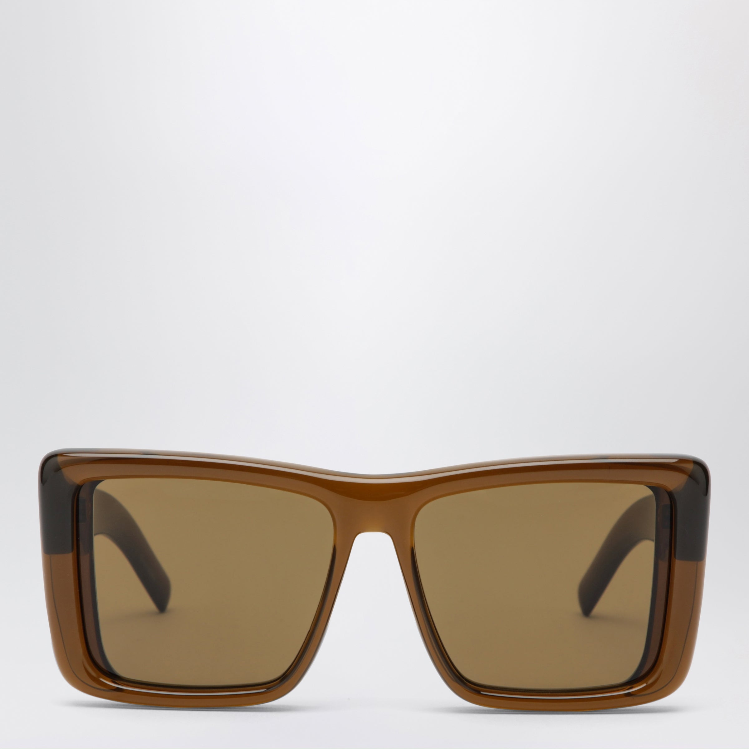 Saint Laurent Sl 900 Howl Square Sunglasses In Khaki Women