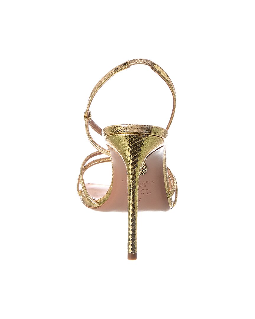 Aquazzura Logo Leather Sandal