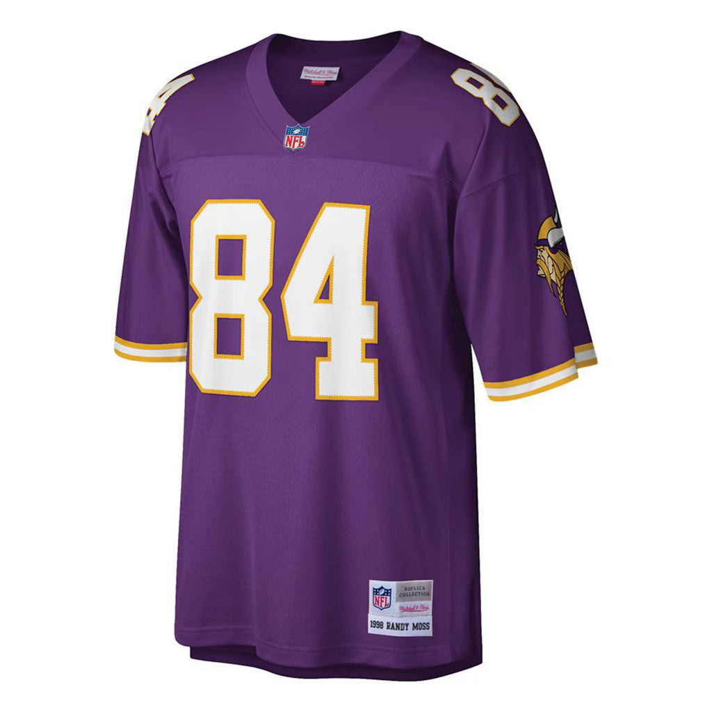 Minnesota Vikings Randy Moss Mitchell & Ness Purple Big & Tall 1998 Retired Player Replica Jersey