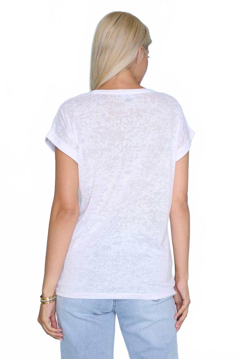 Weekend Soirée Embellished Top In White