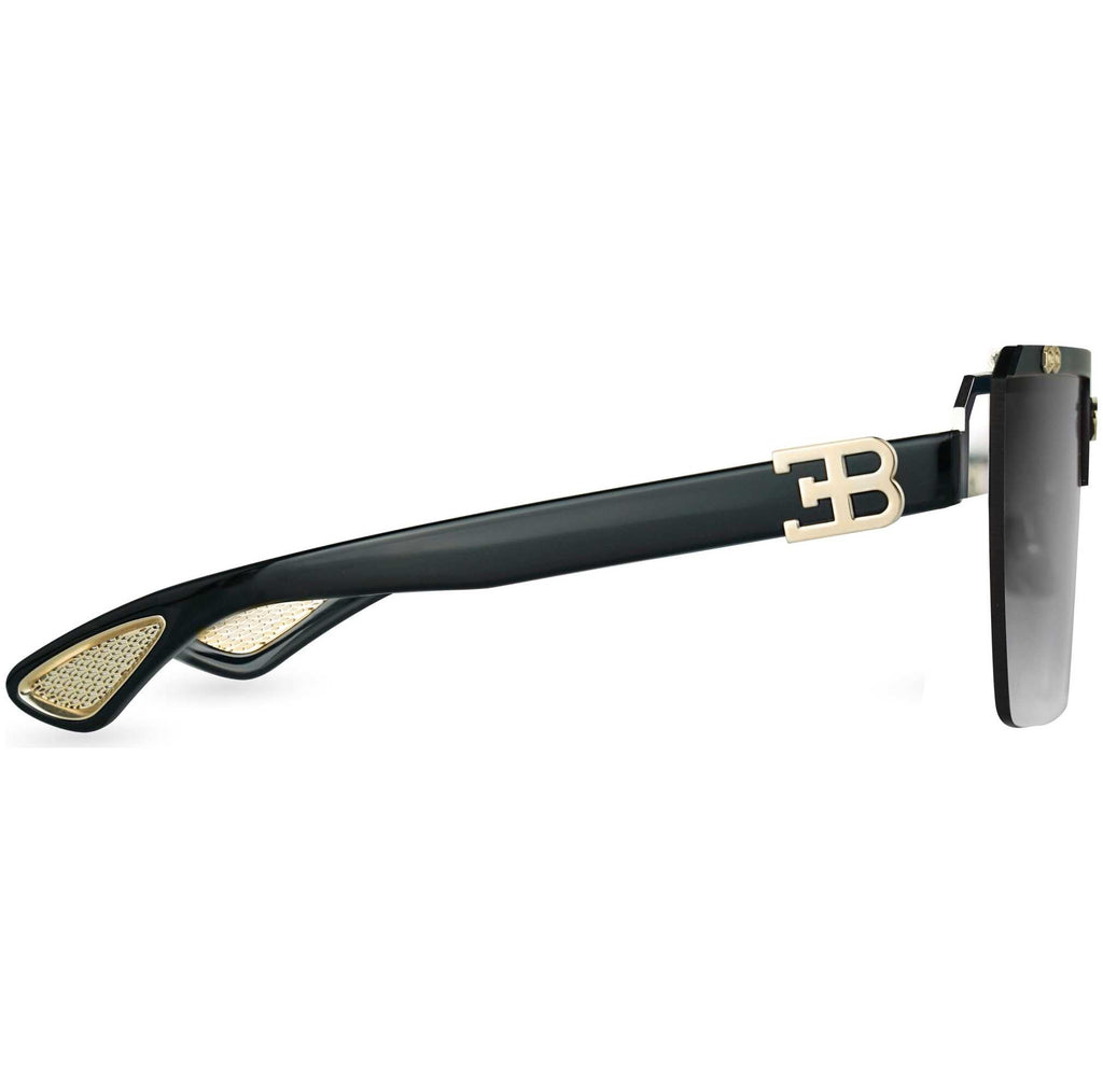 Bugatti Men's 42 mm Black Sunglasses