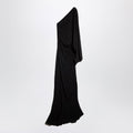 Gucci Long One-Shoulder Dress In Black Viscose Jersey Women