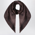 Gucci Printed Silk Twill Carre With Gg Print Women
