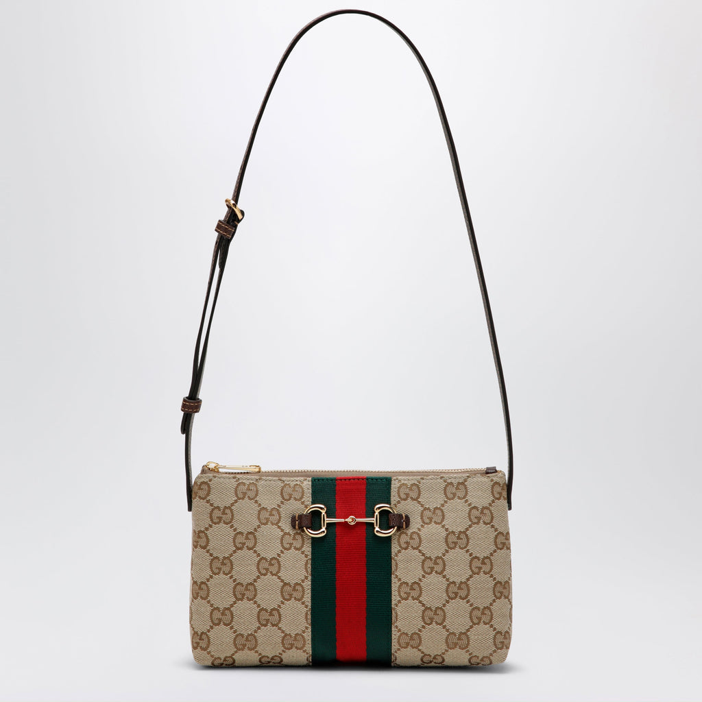 Gucci Gg Fabric Shoulder Bag In Sand Color Women