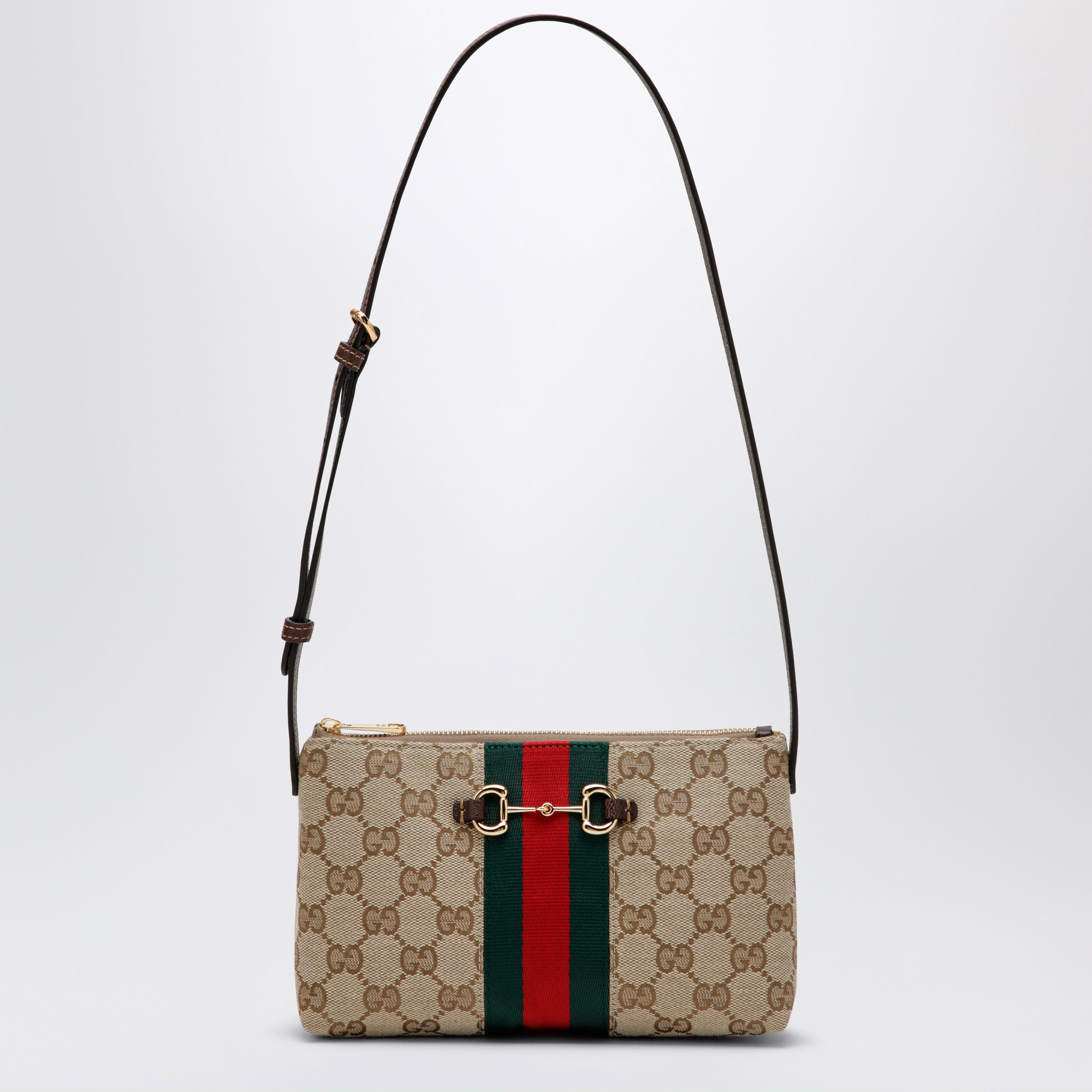 Gucci Gg Fabric Shoulder Bag In Sand Color Women