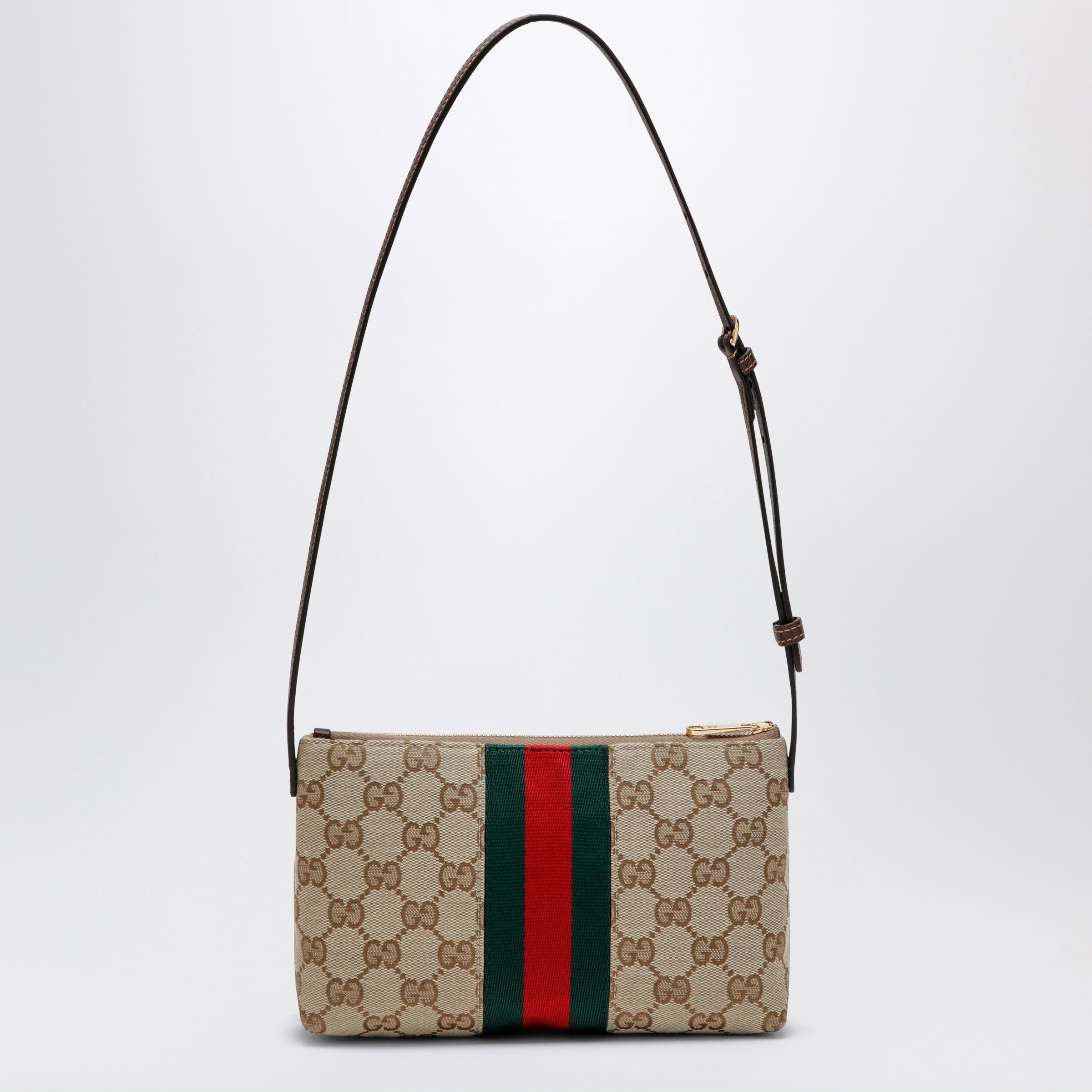 Gucci Gg Fabric Shoulder Bag In Sand Color Women