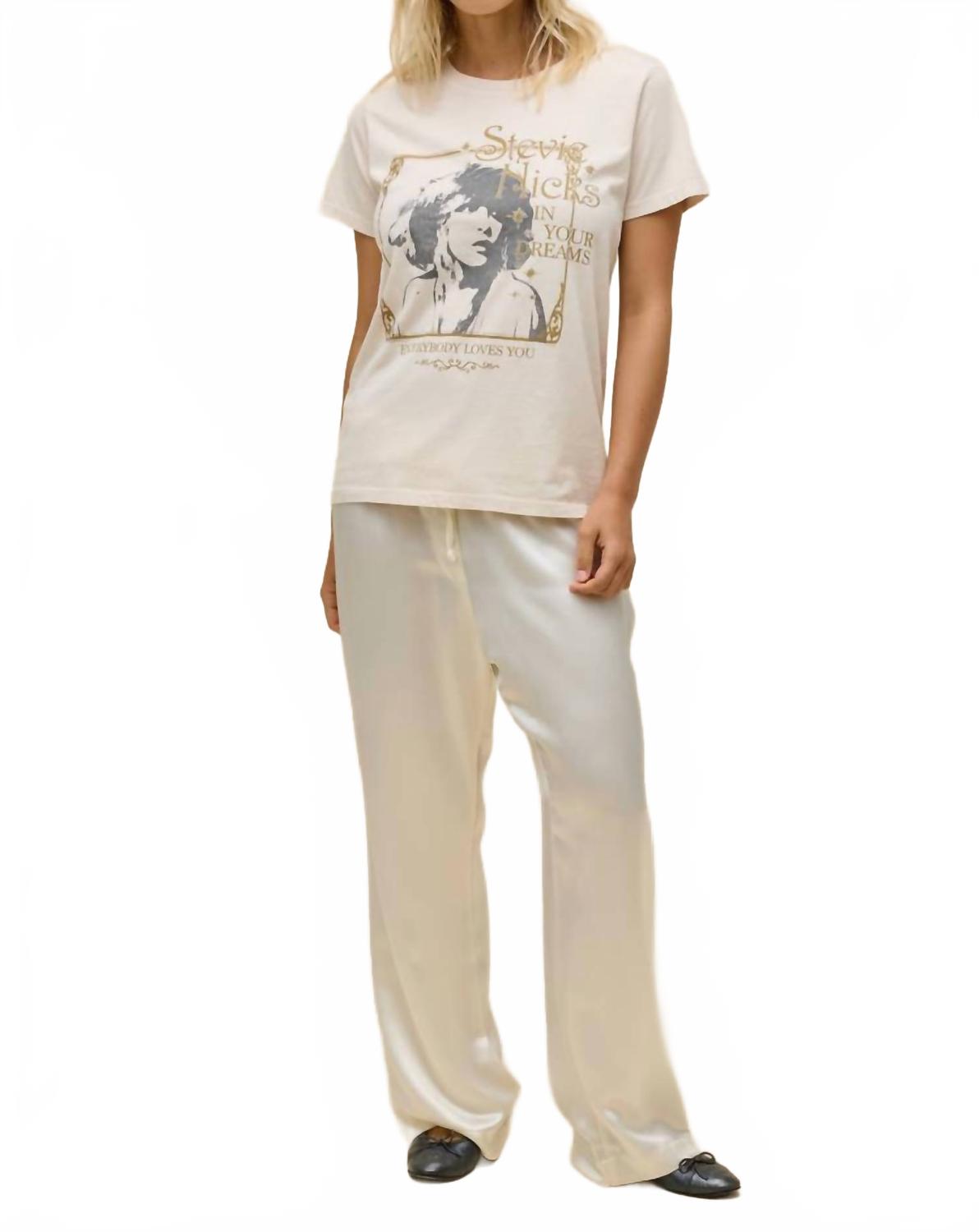 Stevie Nicks In Your Dreams Tee In Dirty White