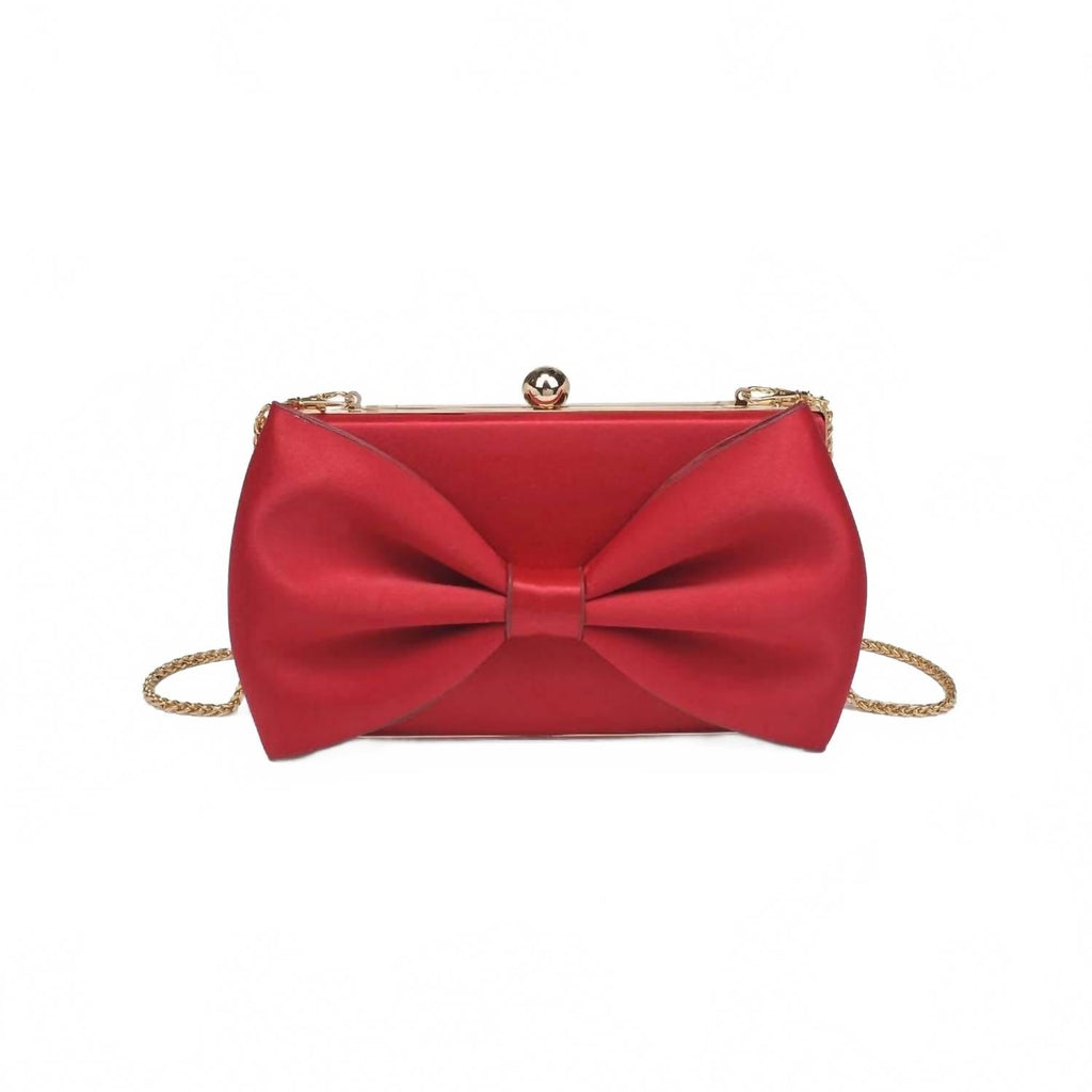 Women's Belle Bow Evening Bag In Red