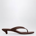Gucci Vittoria Brown Rubber Flip-Flops Women