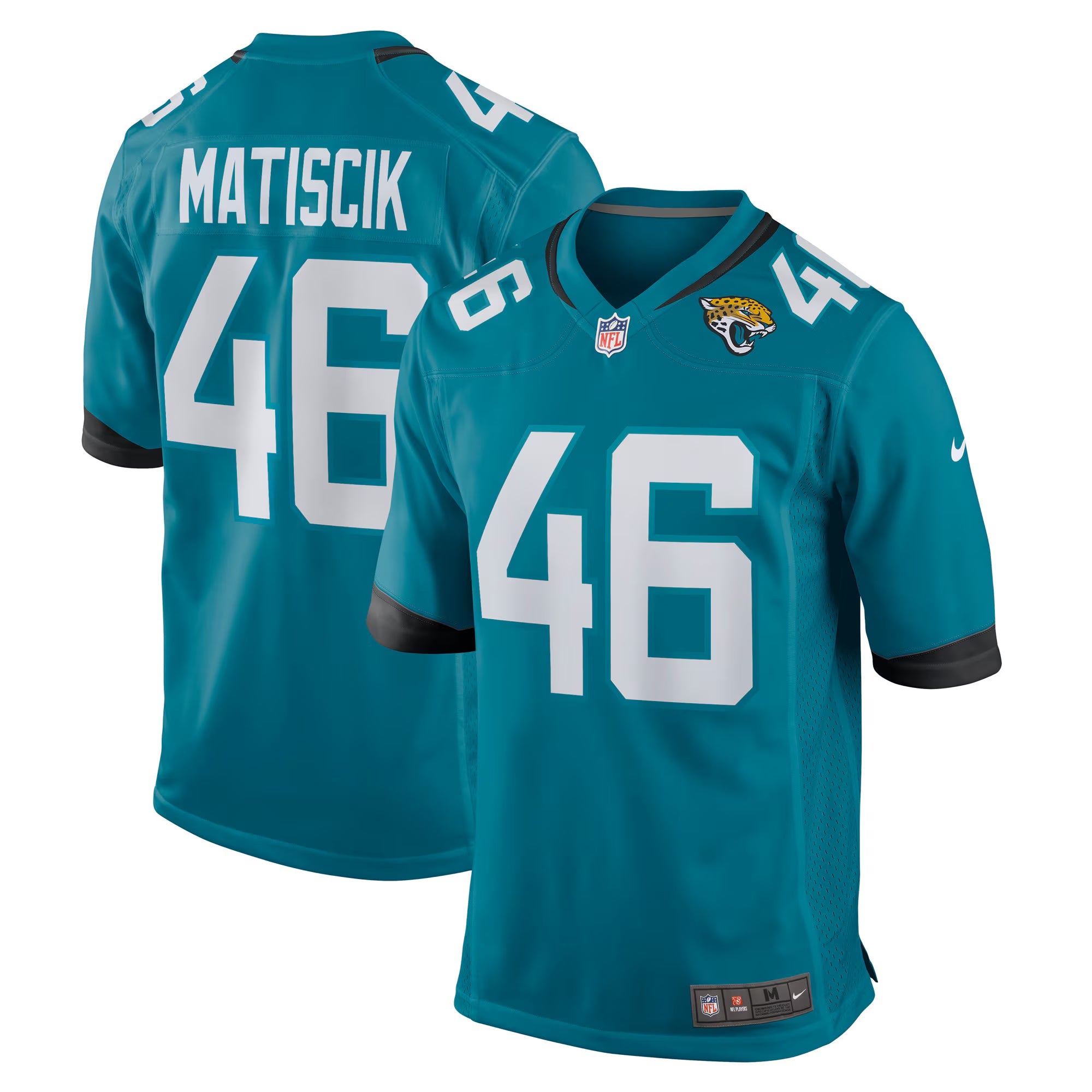 Jacksonville Jaguars Ross Matiscik Teal Game Jersey