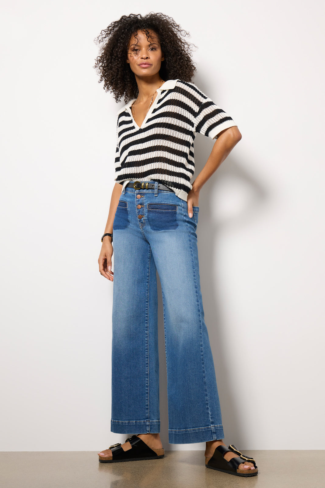 Women's Reworked Patch Pocket Ever Wide Leg Jeans