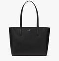 NWT Kate Spade Leather Staci Medium Tote In Black