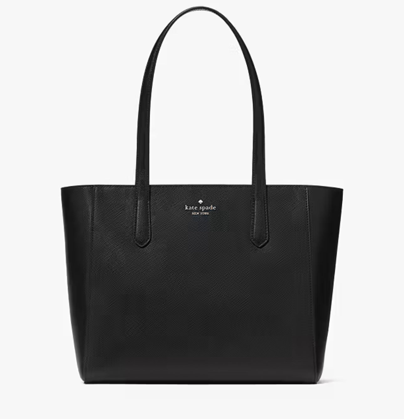 NWT Kate Spade Leather Staci Medium Tote In Black