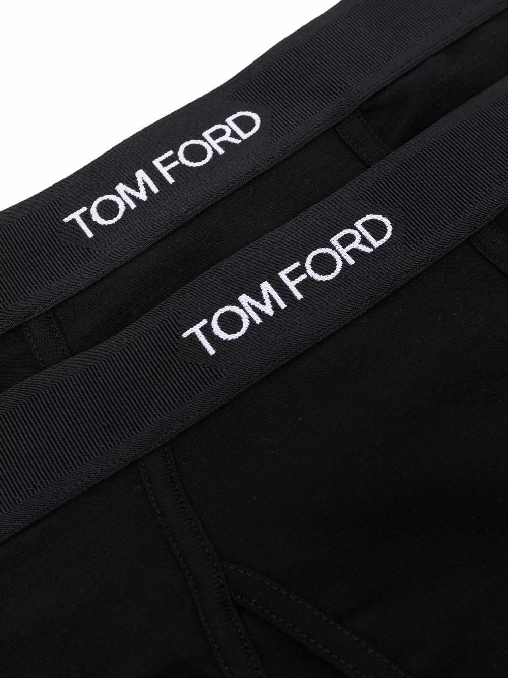 Tom Ford Men Set Of 2 Logo-Waistband Cotton Briefs