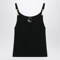 Gucci Viscose Crãªpe Jersey Top With Horsebit Detail In Black Women