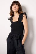 Women's Talia Smocked Flutter Tank Top