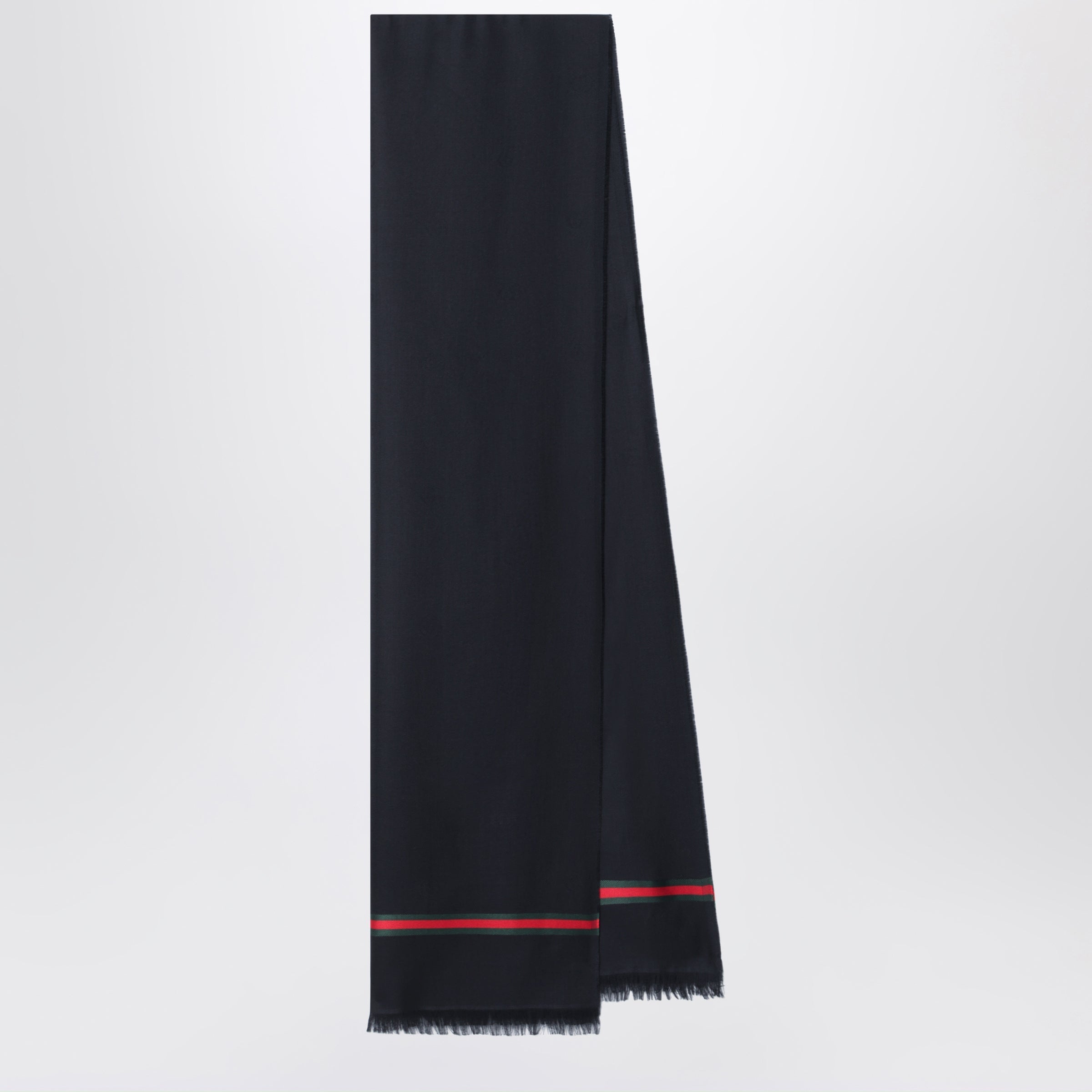 Gucci Midnight Blue Wool And Silk Stole Men