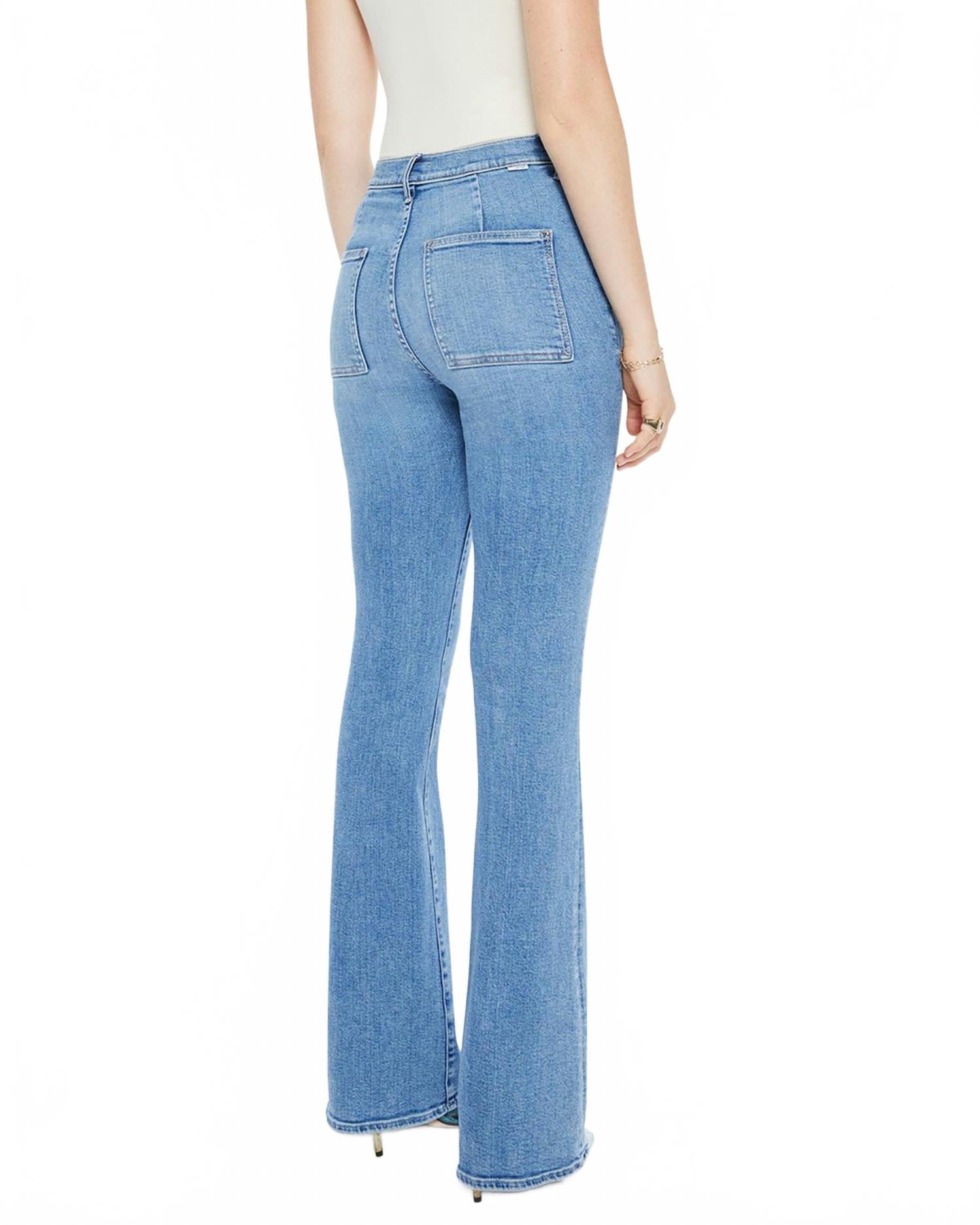 Drama Flared Leg Jeans In Tasty Waves