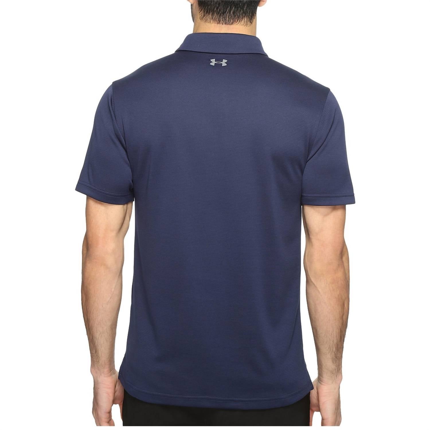 Tech Button Up Placket Polo In Midnight Navy