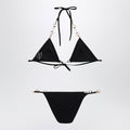 Gucci Black Stretch Jersey Bikini With Clamp Chain Women