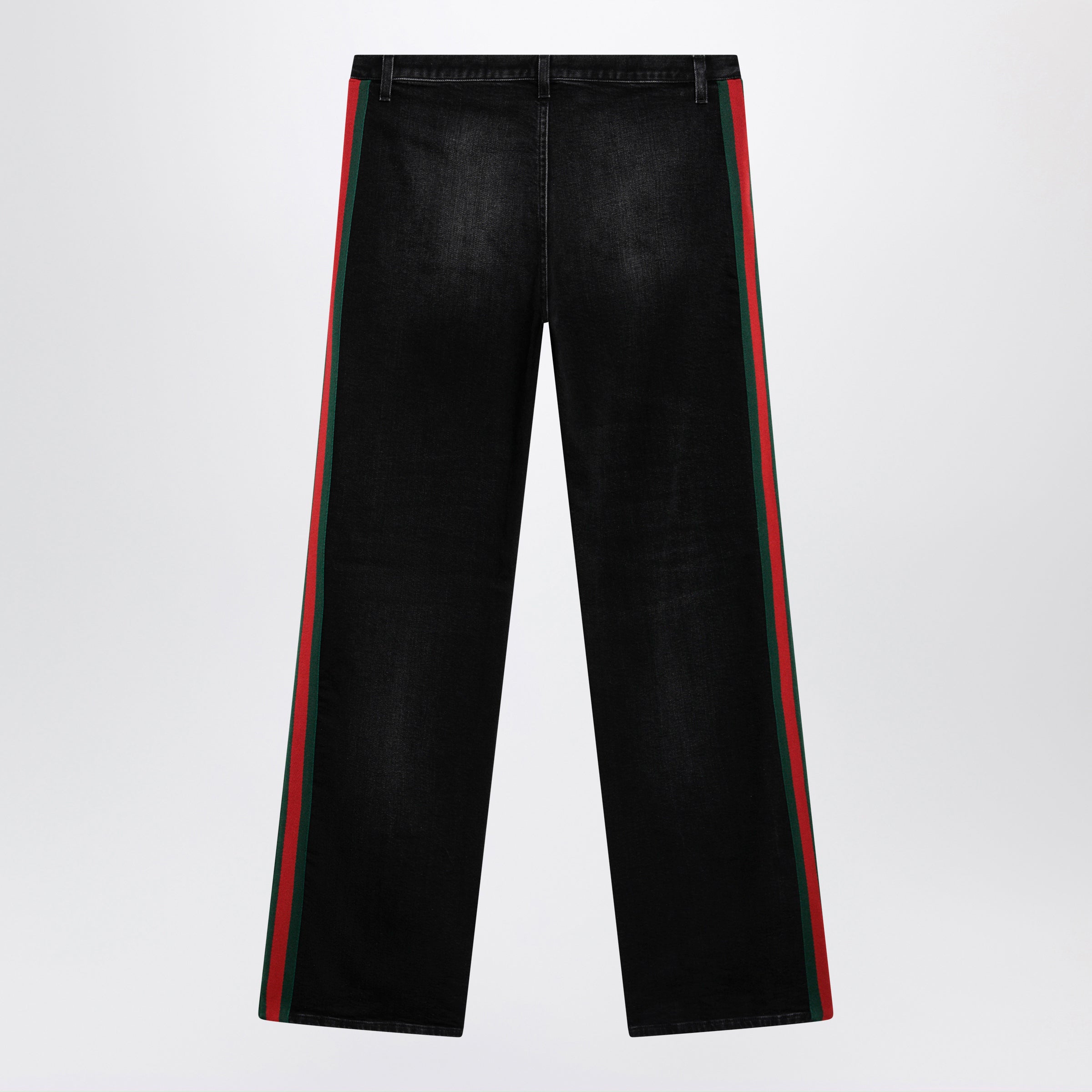 Gucci Straight-Leg Stretch Cotton Denim Jeans In Black Women