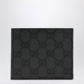Gucci Essence Classic Bifold Wallet In Gg Canvas, Black Men