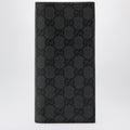 Gucci Essence Classic Long Wallet In Black Gg Fabric Men