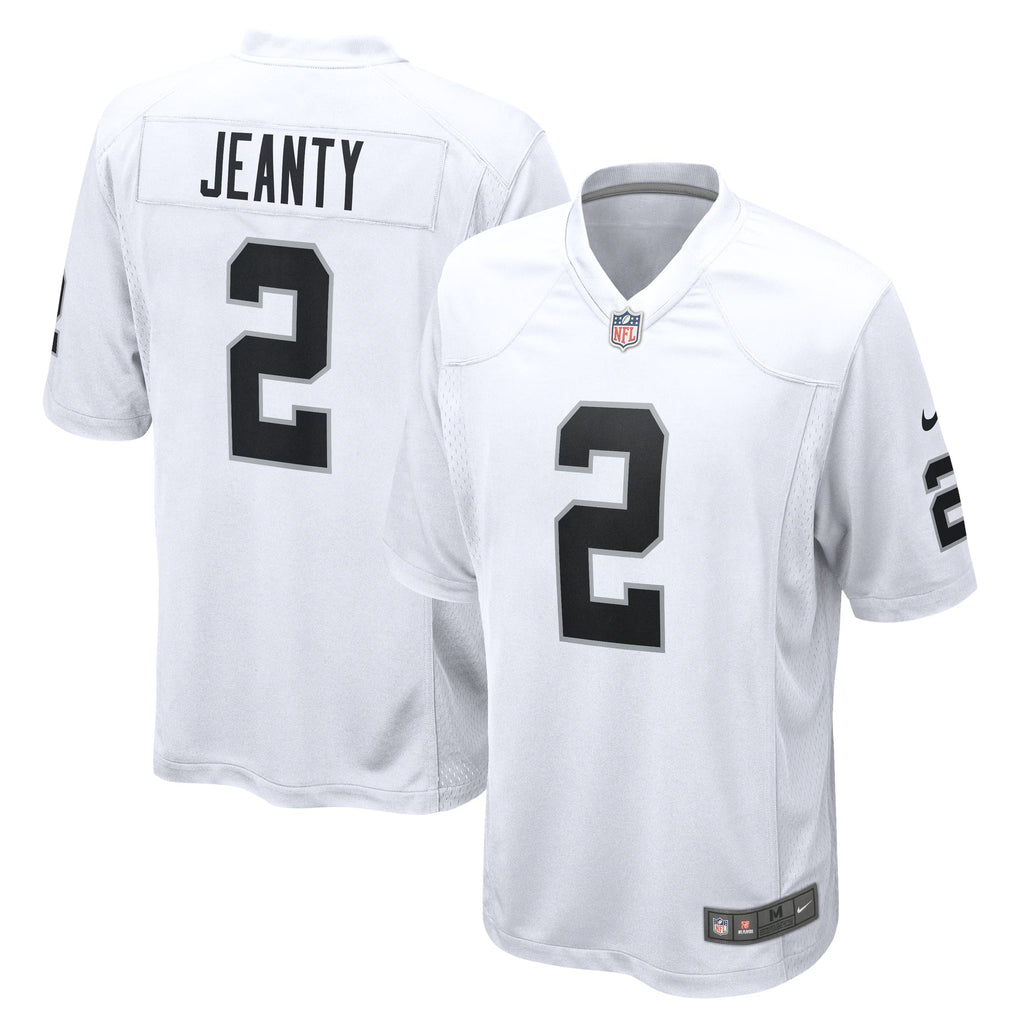 Las Vegas Raiders Ashton Jeanty White Game Jersey