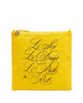 Women's Foldover Clutch In Yellow