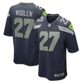 Seattle Seahawks Tariq Woolen College Navy Game Player Jersey