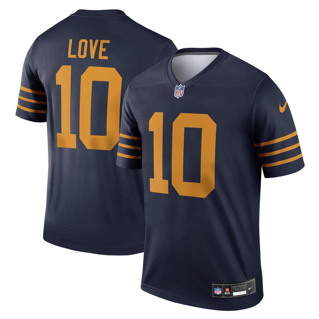 Green Bay Packers Jordan Love Navy The 1923 Classic Legend Player Dri-FIT Top