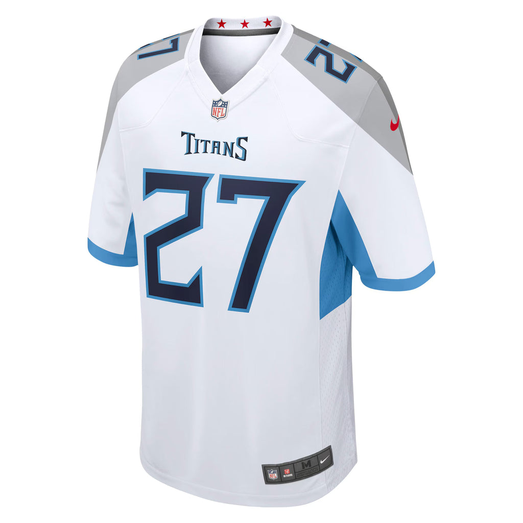 Tennessee Titans Eddie George White Retired Player Game Jersey