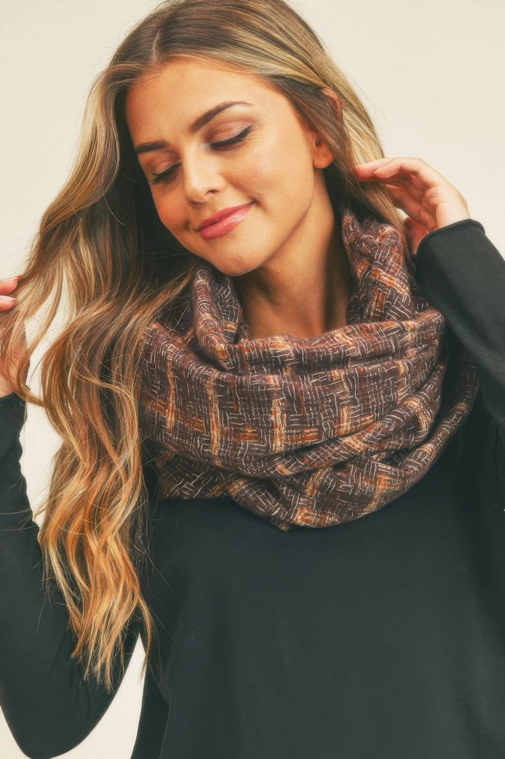 Plaid Infinity Scarf