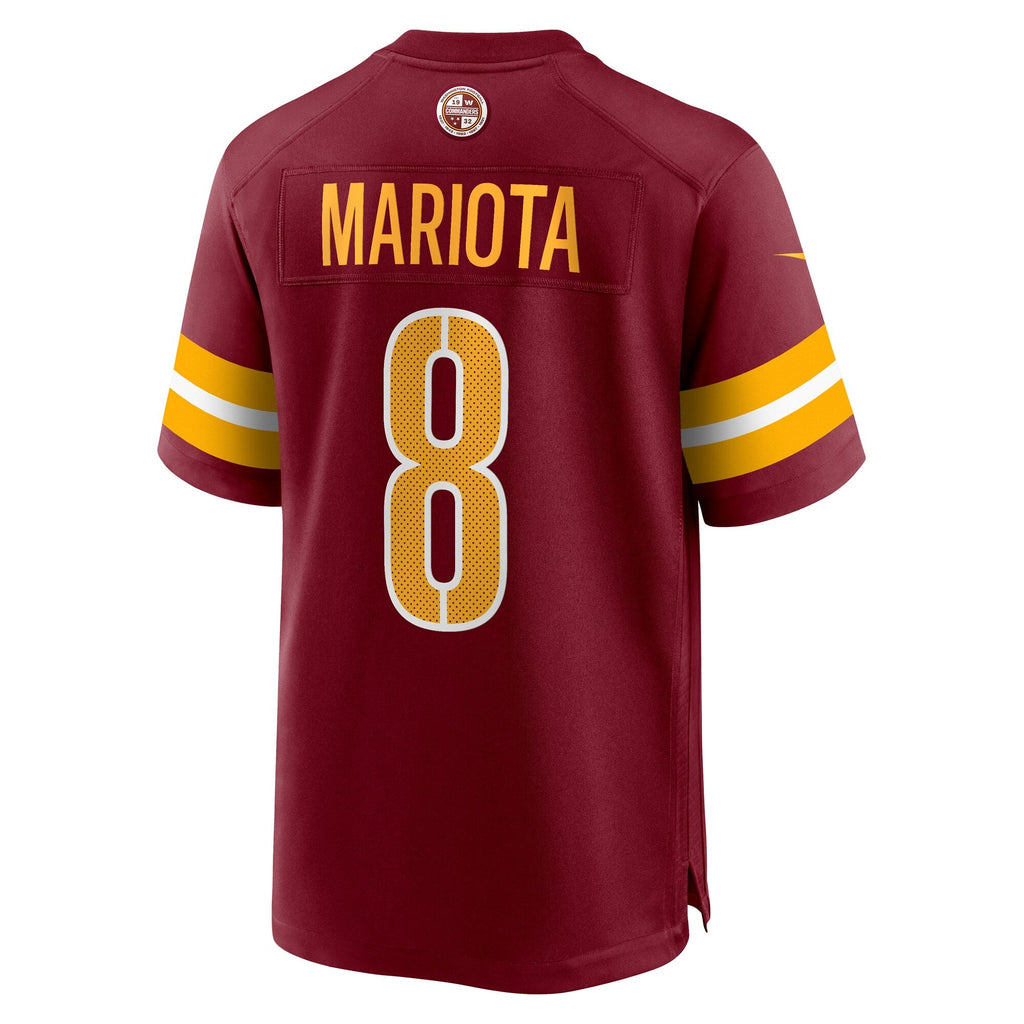 Washington Commanders Marcus Mariota Burgundy Team Game Jersey