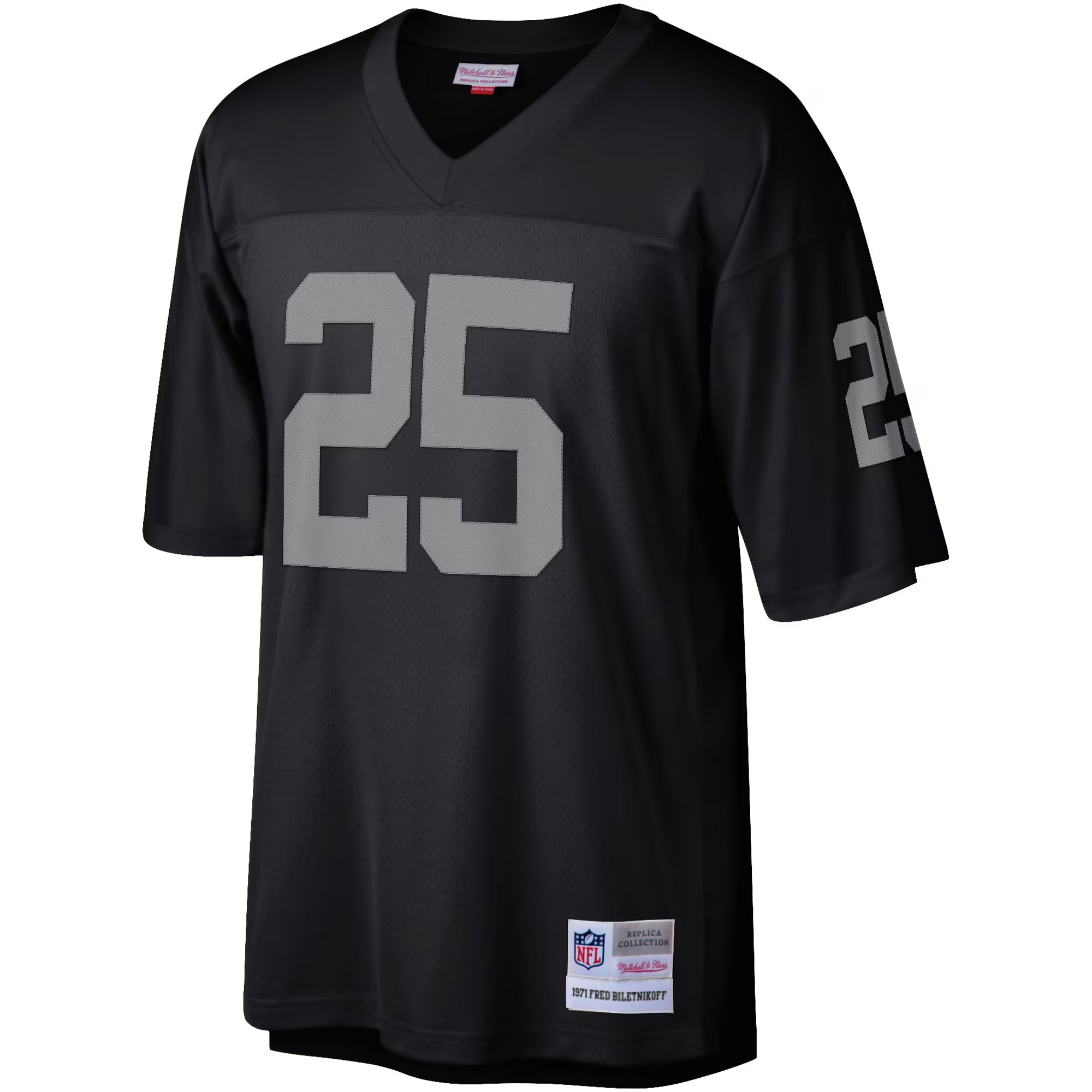 Las Vegas Raiders Fred Biletnikoff Mitchell & Ness Black Legacy Replica Jersey