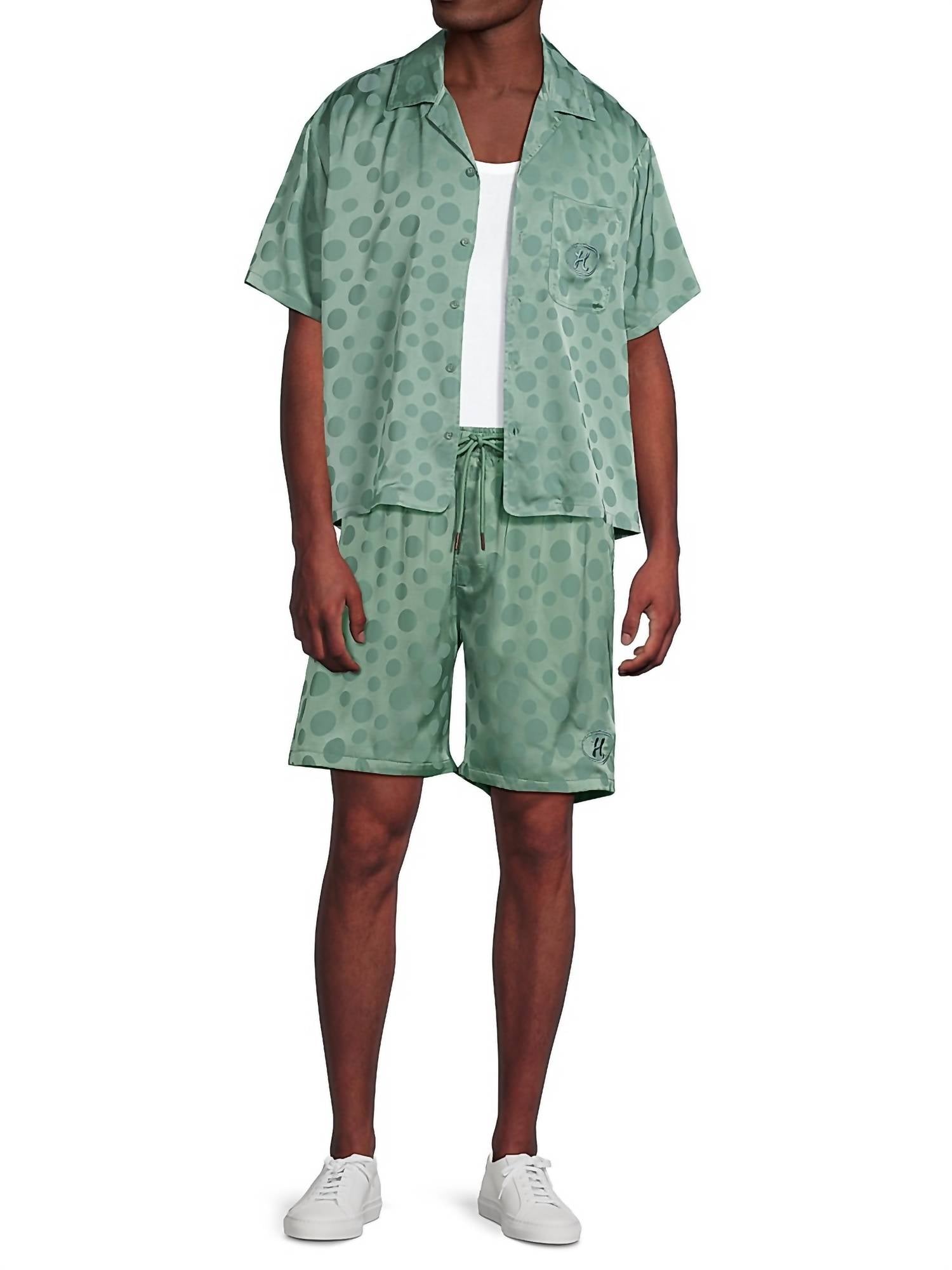 Polka Dot Short In Green