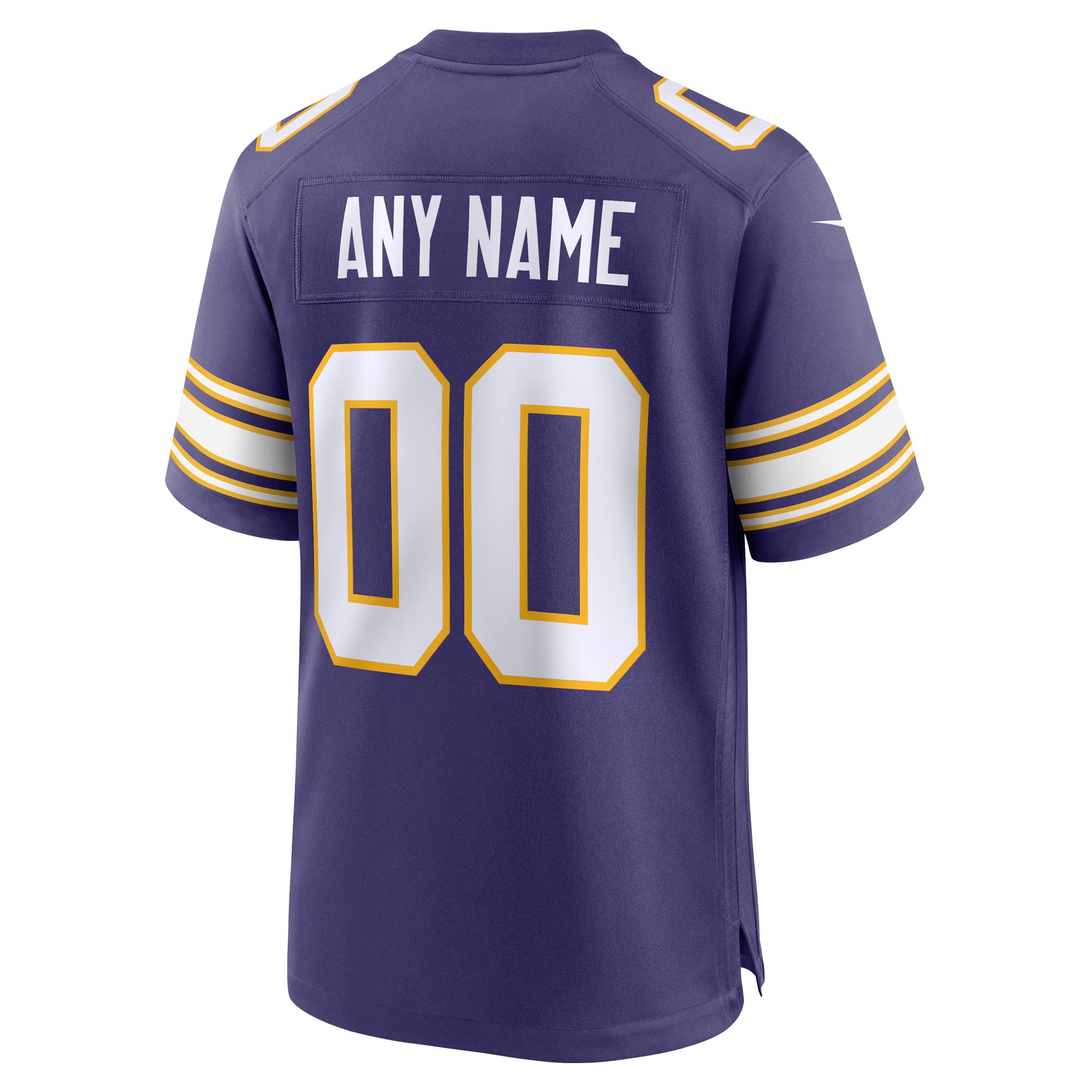 Minnesota Vikings Purple Classic Custom Game Jersey