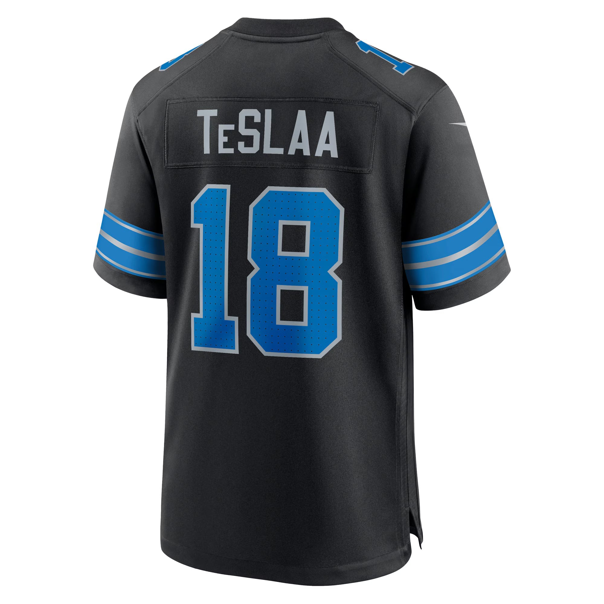 Detroit Lions Isaac TeSlaa Black Alternate Game Player Jersey