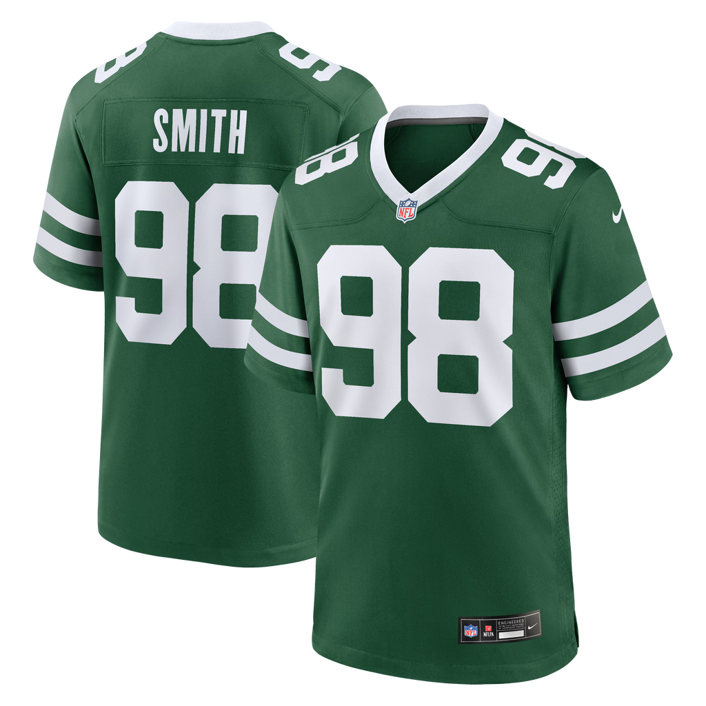 New York Jets Mazi Smith Legacy Green Team Game Jersey