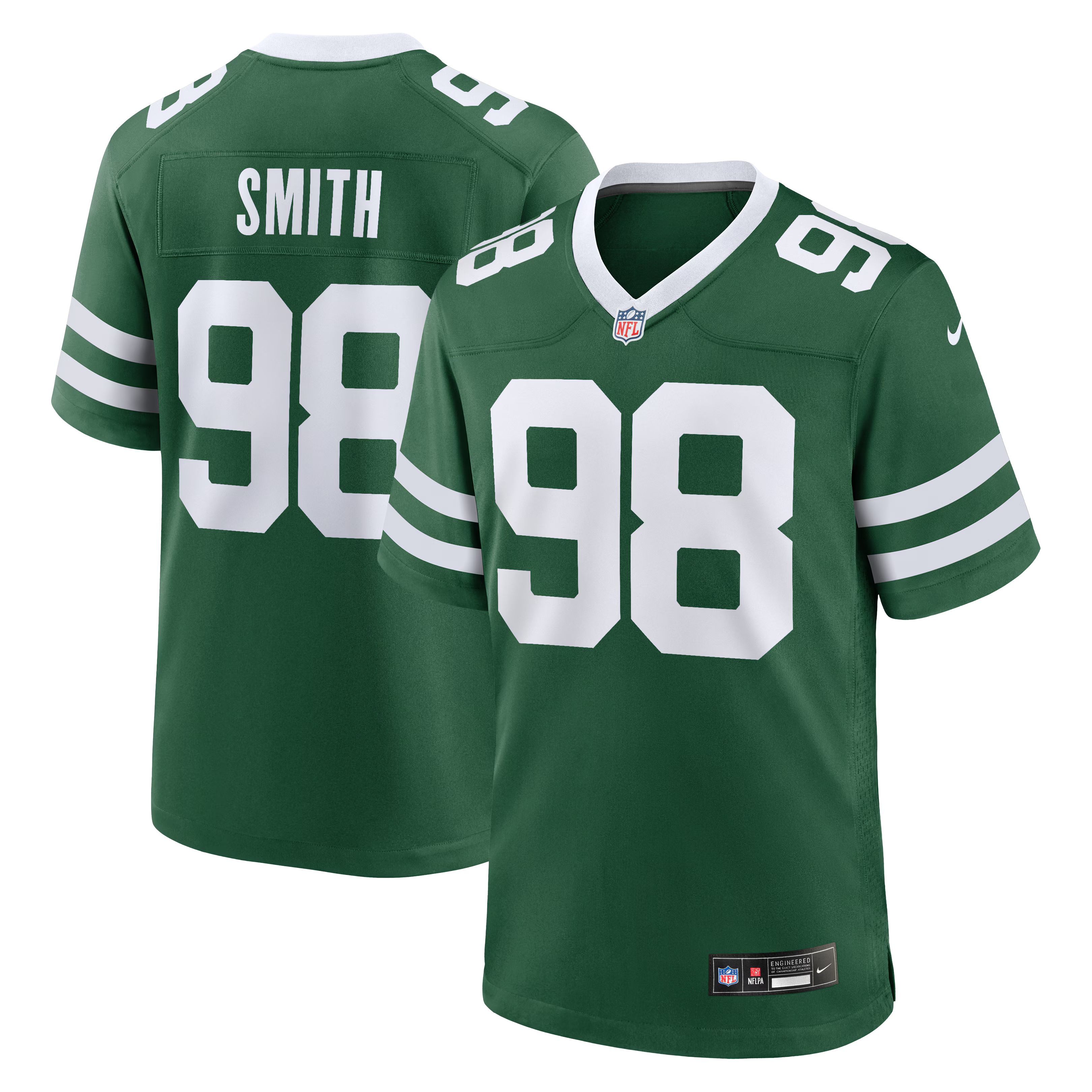 New York Jets Mazi Smith Legacy Green Team Game Jersey