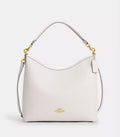 NWT Coach Large Laurel Shoulder Bag in Gold/Chalk
