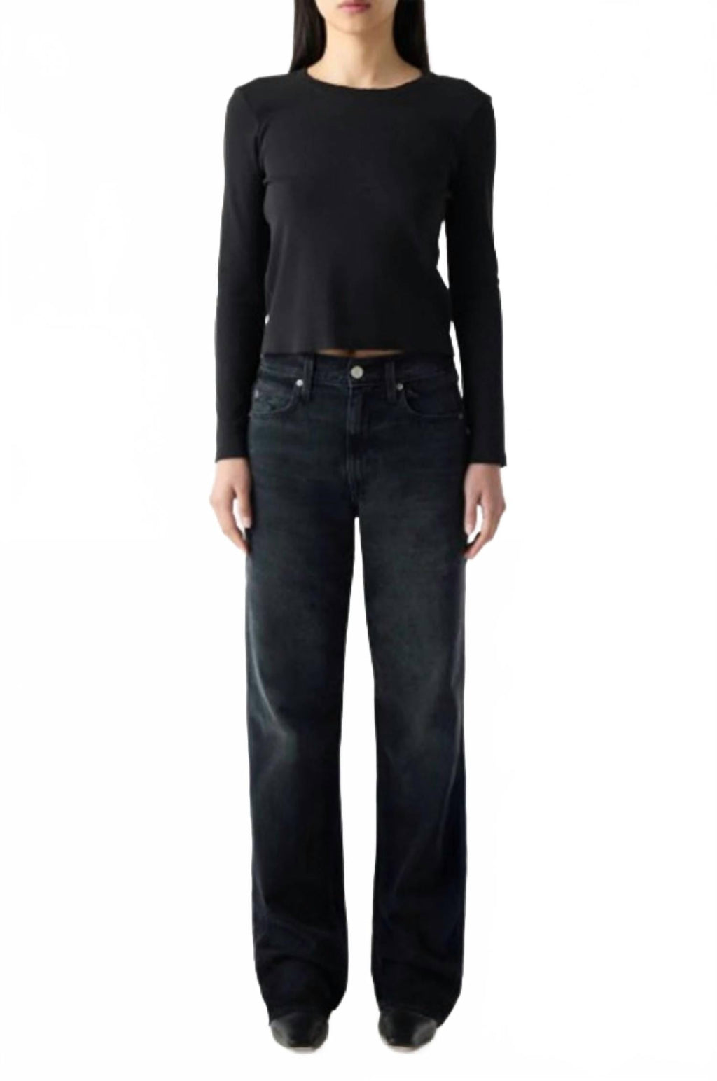 Annette High Rise Straight Leg Jeans In Spark