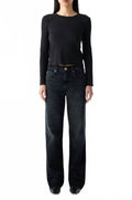 Annette High Rise Straight Leg Jeans In Spark