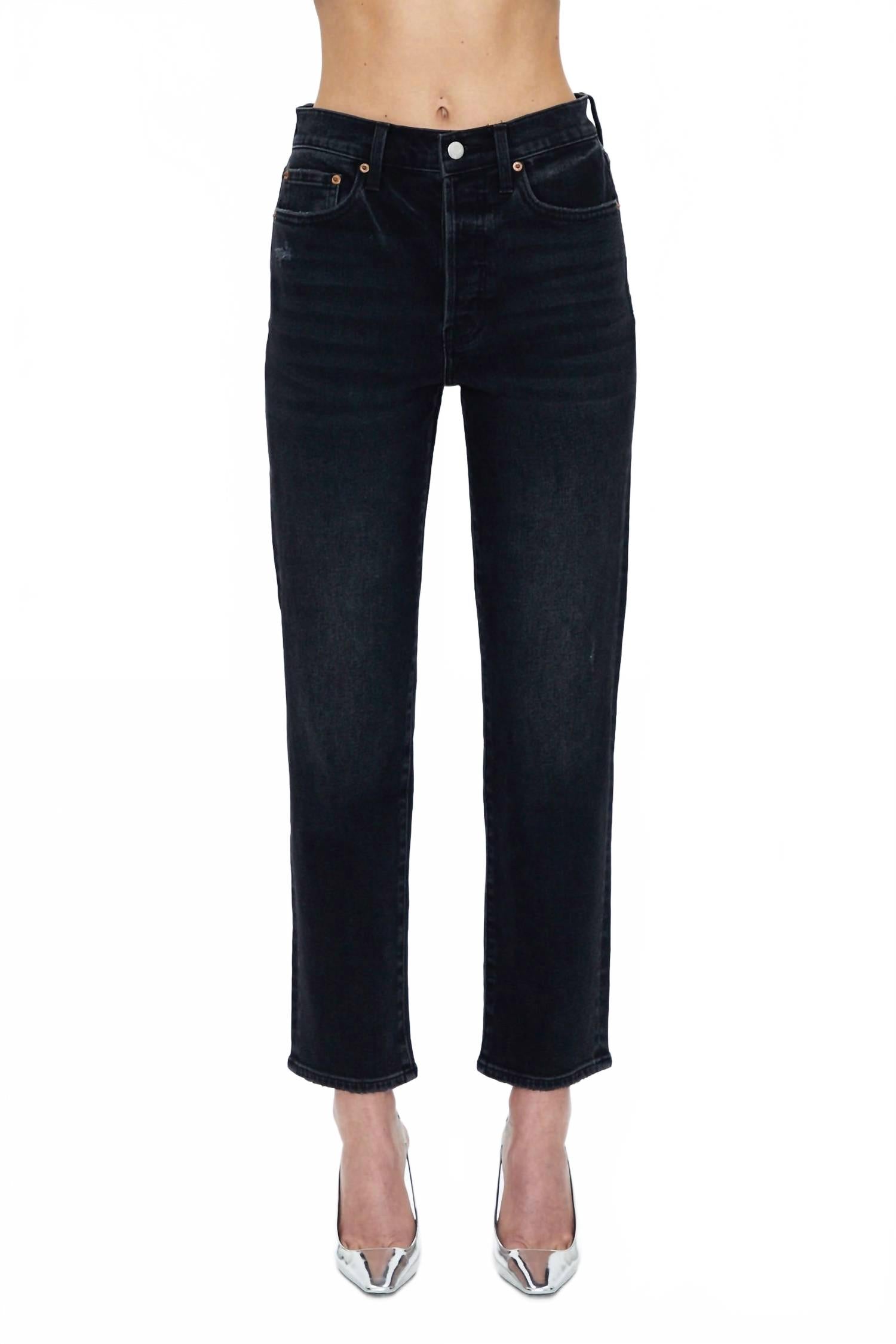 Charlie High Rise Classic Straight Ankle Jean In Jubilee Vintage