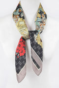 Luxe Multi Print Silk Scarf