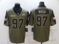 Men's Los Angeles Chargers Joey Bosa #97 Brown Game Jersey1