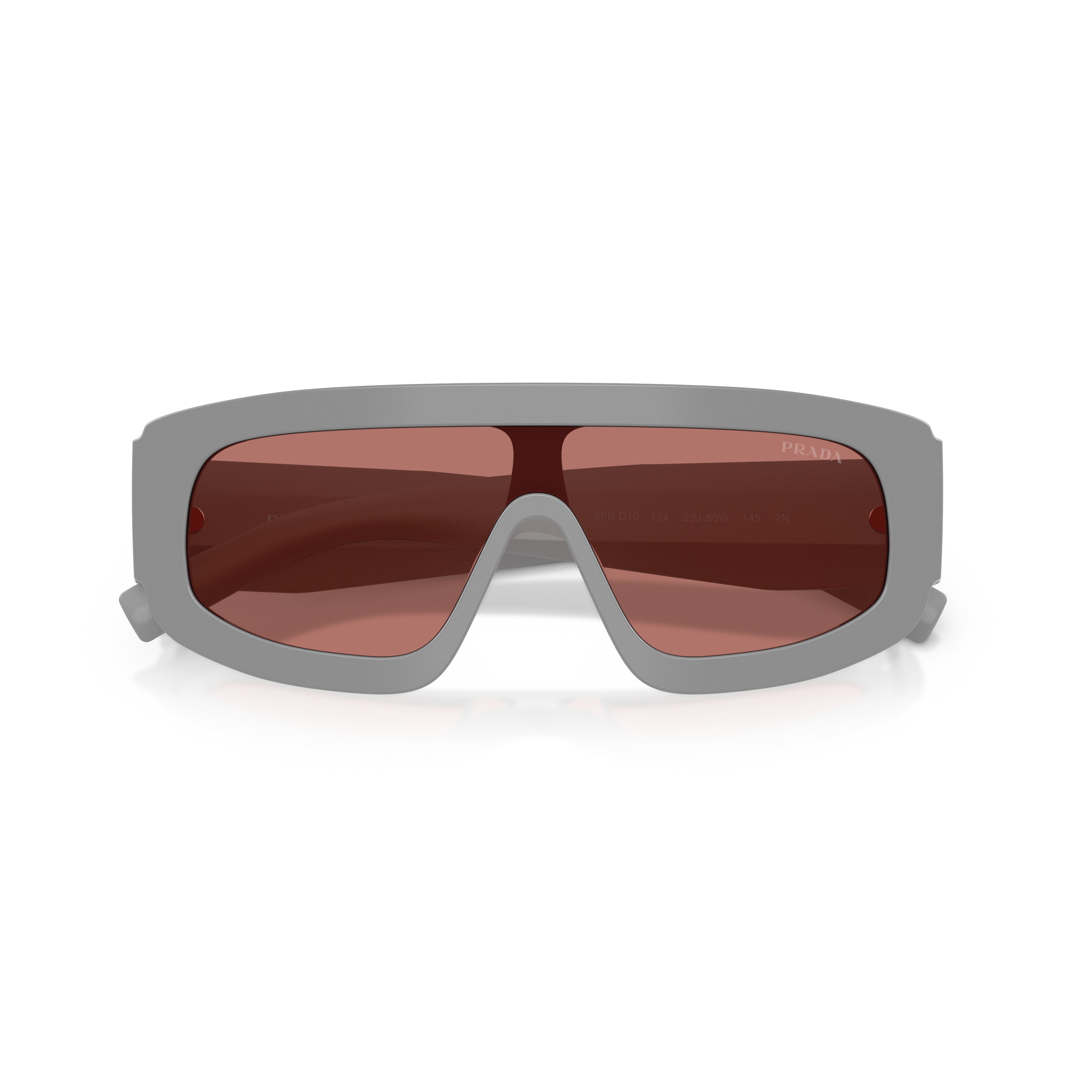Oversized Rectangular Frame Sunglasses With Triangular Logo Detail